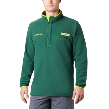 Pánské Bundy Columbia Collegiate PFG Harborside Fleece - Oregon Zelene RQHGXA016